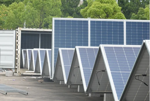 Folding Solar Energy Container